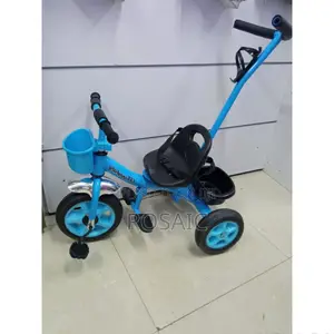 Push Handle Tricycle Available in Blue and Red Colour