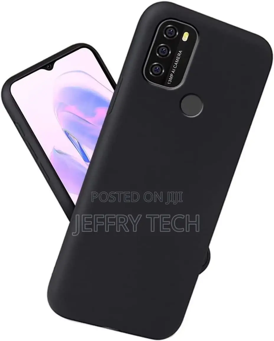 Nokia C21 Plus Case Slim Matte Black Silicone Gel Phone Cov