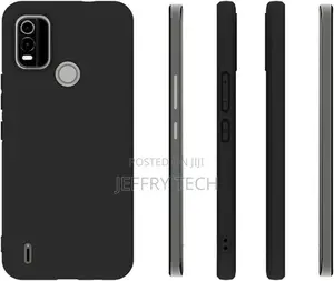 Nokia C21 Plus Case Slim Matte Black Silicone Gel Phone Cov