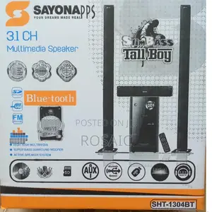 3.1ch Sayona Sht-1304bt Multimedia System Tall Boy Woofer