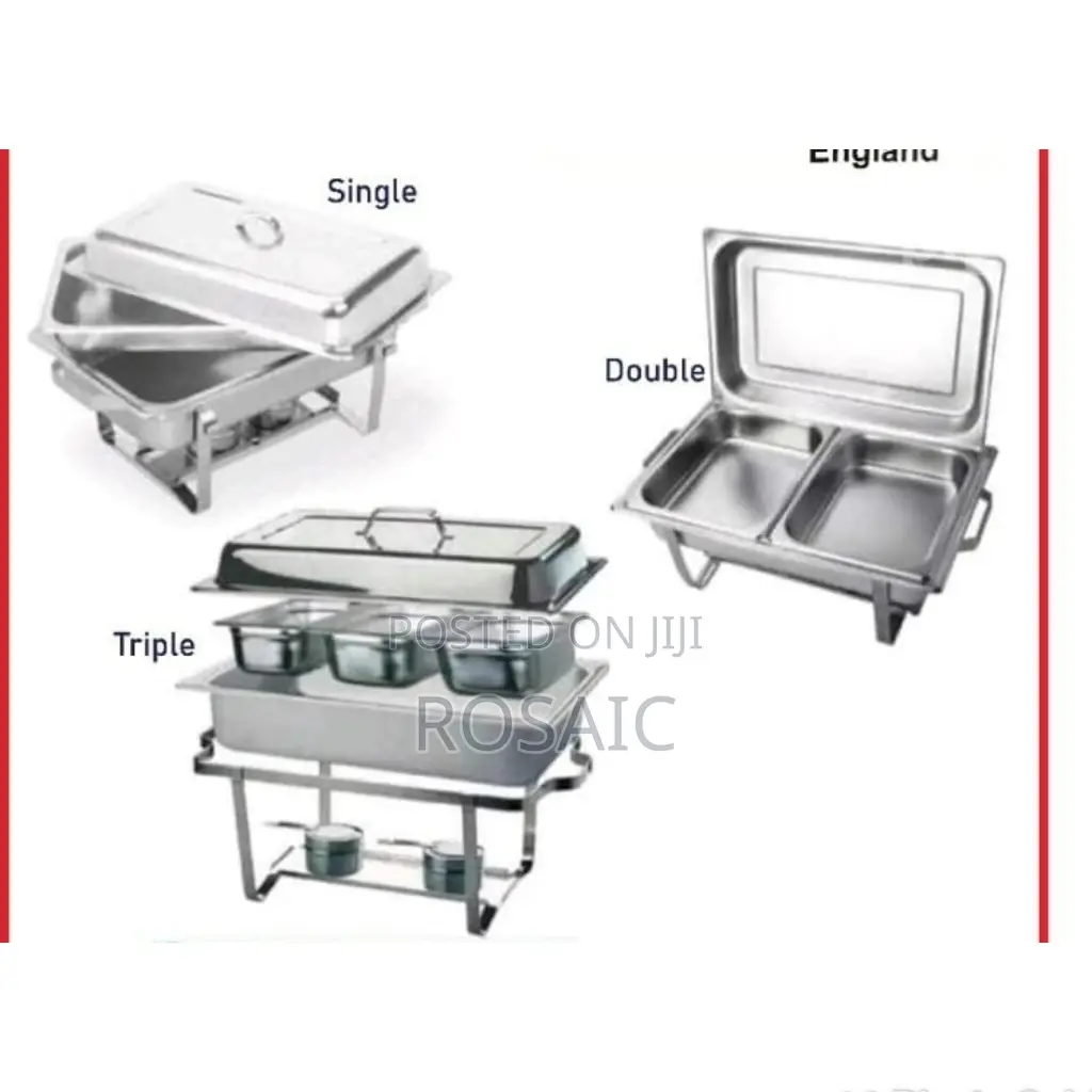 Chaffing Dishes Single, Double and Triple