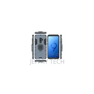 Generic Ring Shockproof Cover for Samsung S9 Plus-Blue