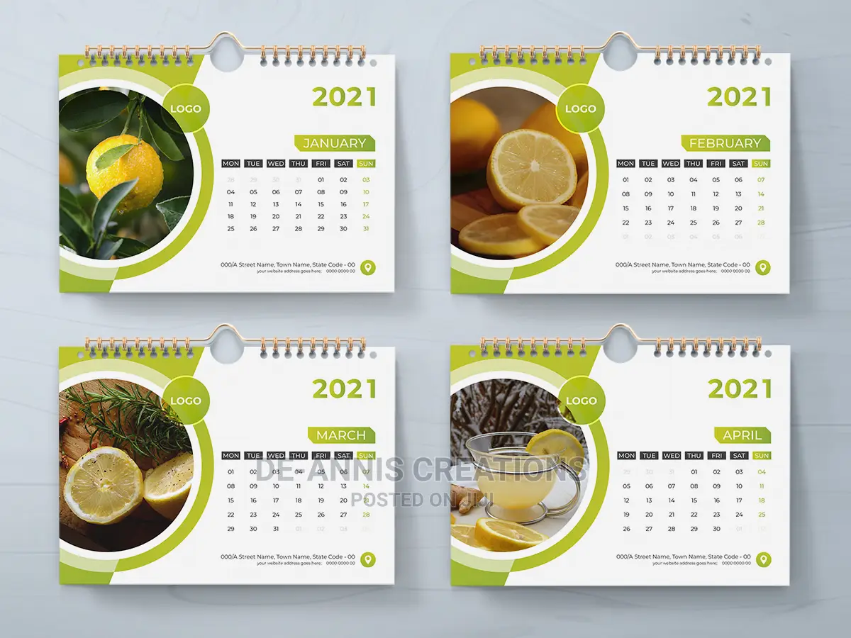 7 Leaf Desk Calendar