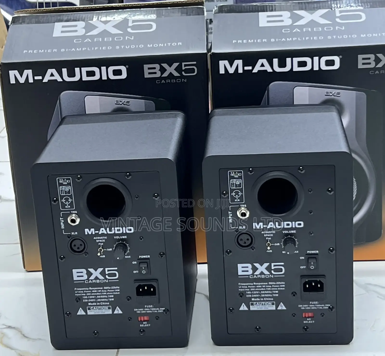 Bx5 Carbon Compact Studio Monitors for Music Production