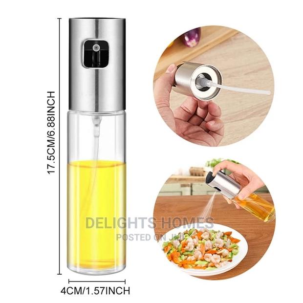 Kitchen Push Type Spray Olive Oil Sprayer Bottle Pump - thumbnail 2
