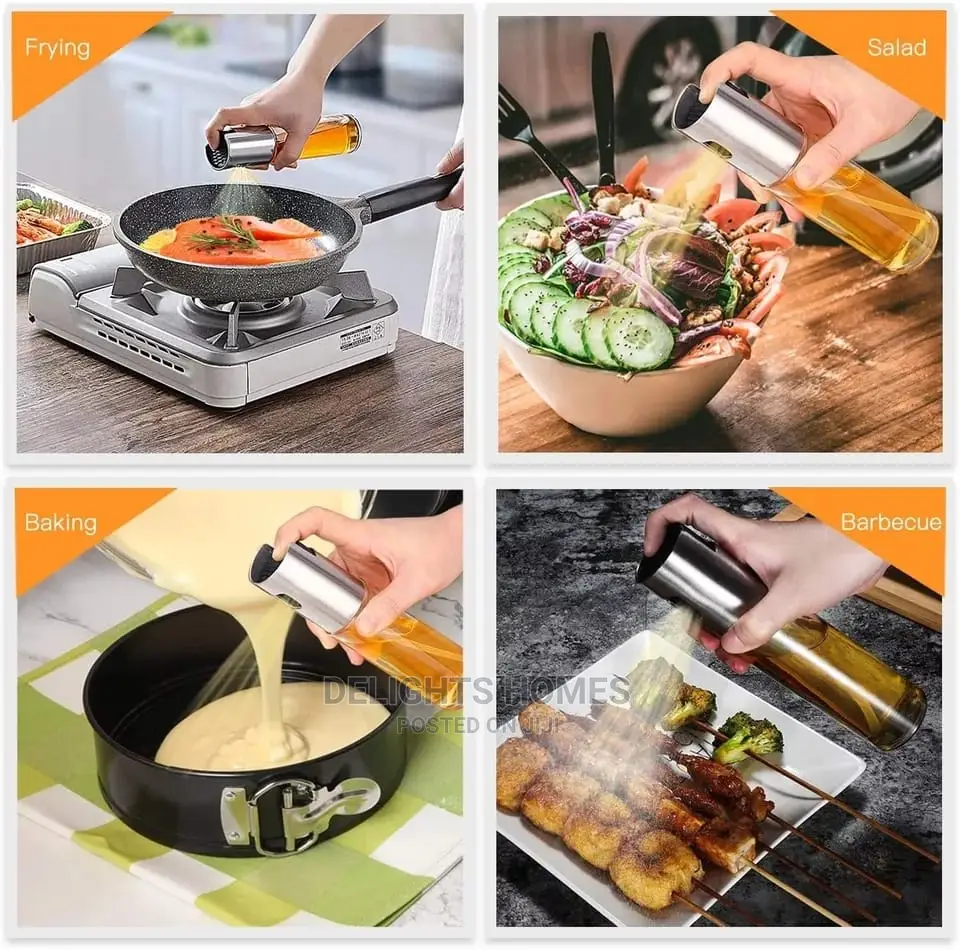 Kitchen Push Type Spray Olive Oil Sprayer Bottle Pump