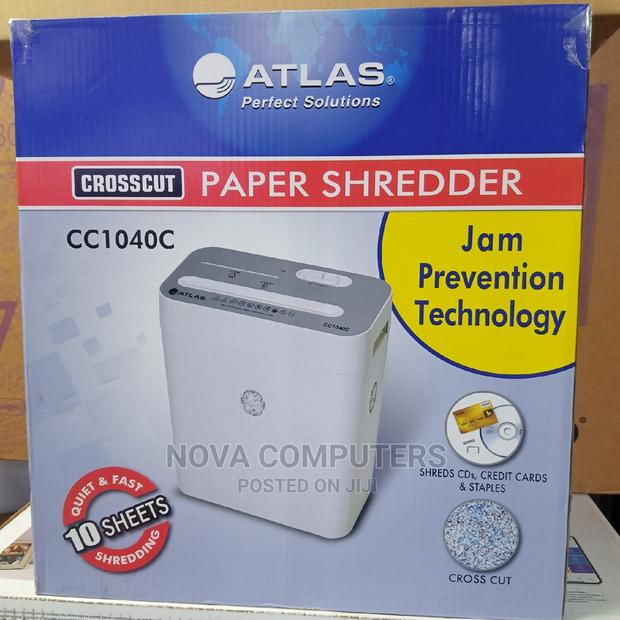 Atlas 10 Sheet Crosscut CC1040 Paper Shredder