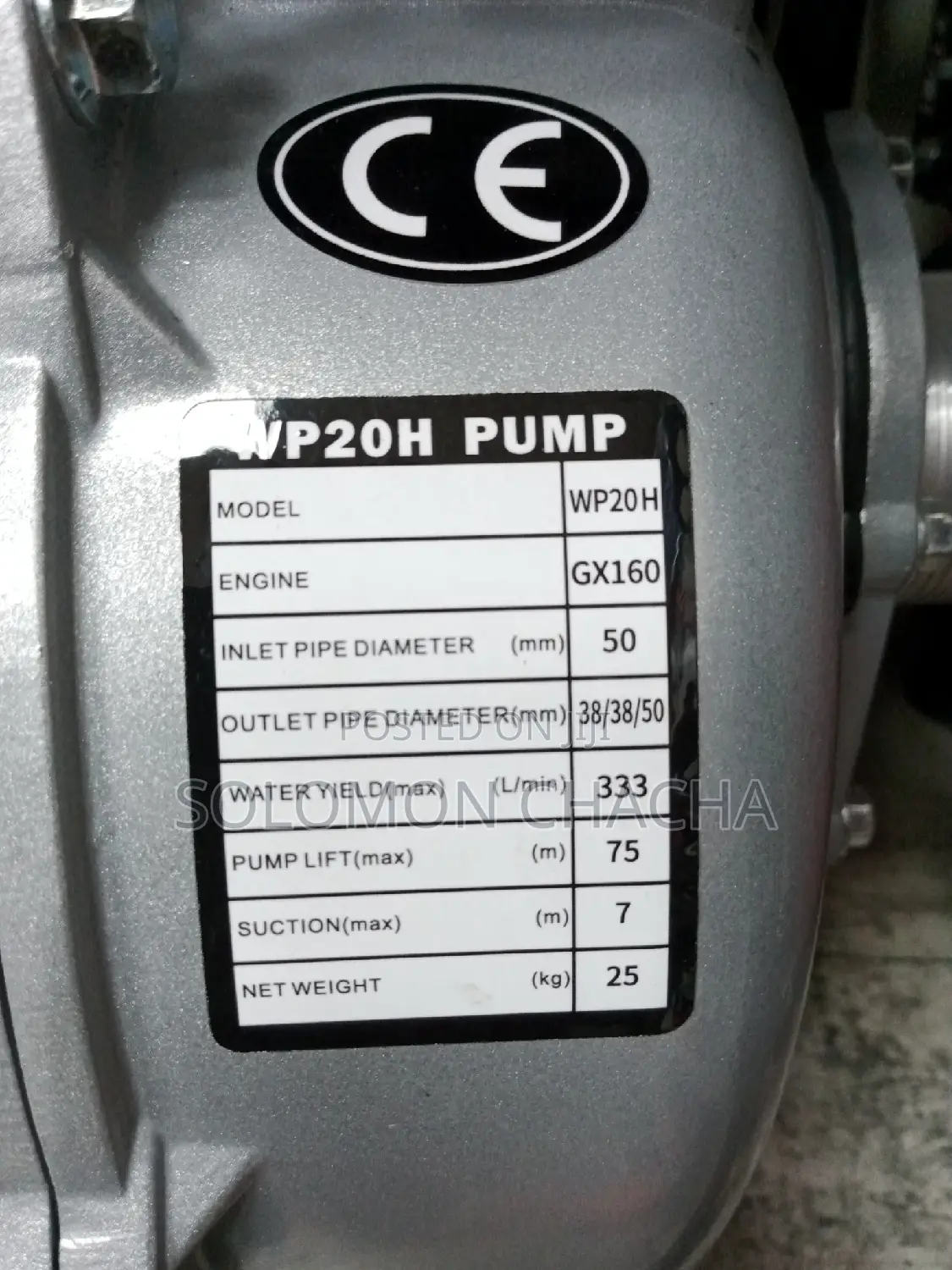 Honda 2 Inch Japan Make High Pressure