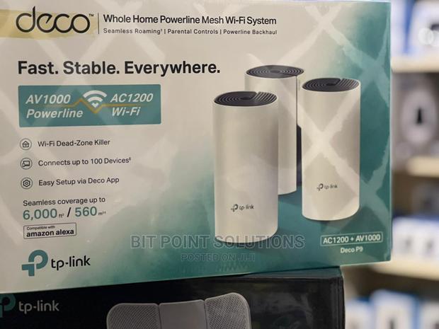 Tplink Deco P9 Hybrid Mesh Wi-Fi System Ac1200 + Av1000