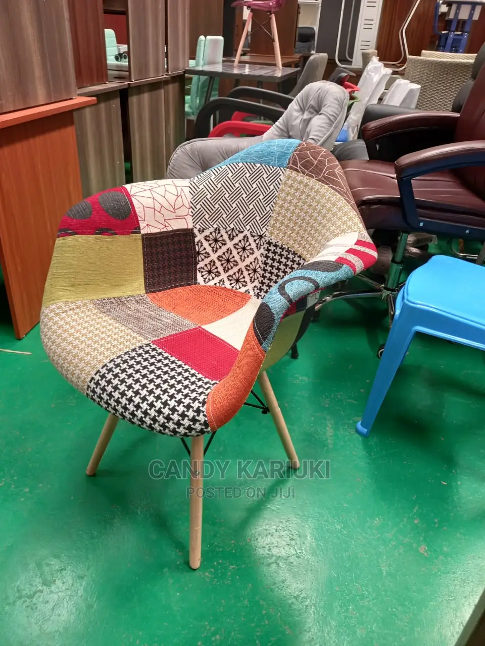 African Print Balcony Chair