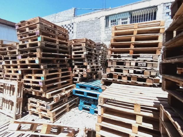 Wooden Pallets for Storage.