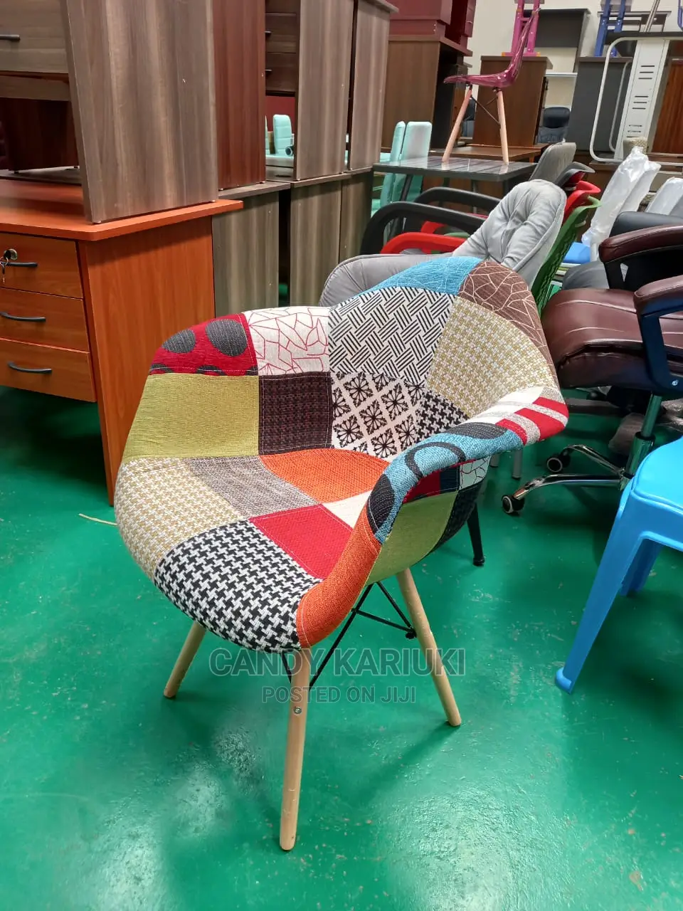 African Print Garden Chair