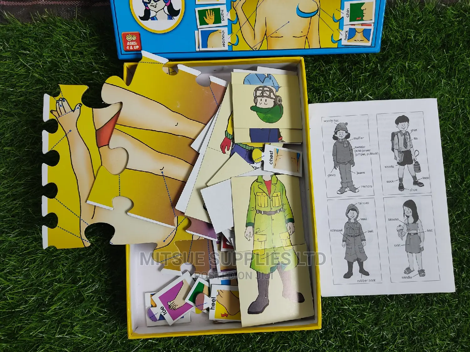 Creative Body Parts Board Game for Ages 4 Up ( 34 by 25cm)