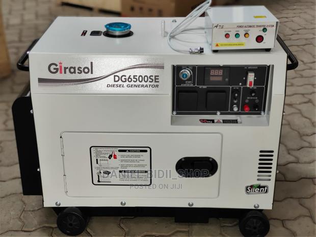 Diesel Silent Generator GIRASOL 7.5KVA Single Phase With ATS - main view