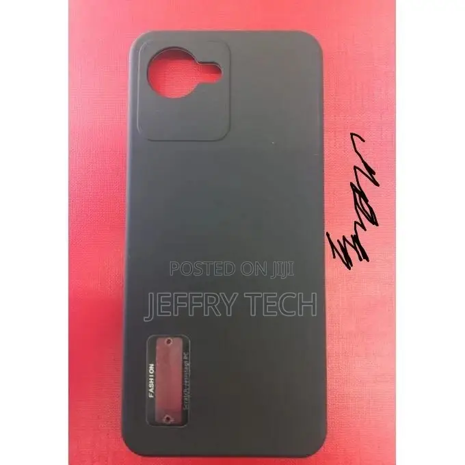 REALME C30s CASE//Cover//Camera Protect//LOGO// BLACK
