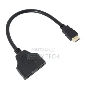 1 in 2 Out 1080P High Clarity Splitter Hdmi-Compatible-Blac