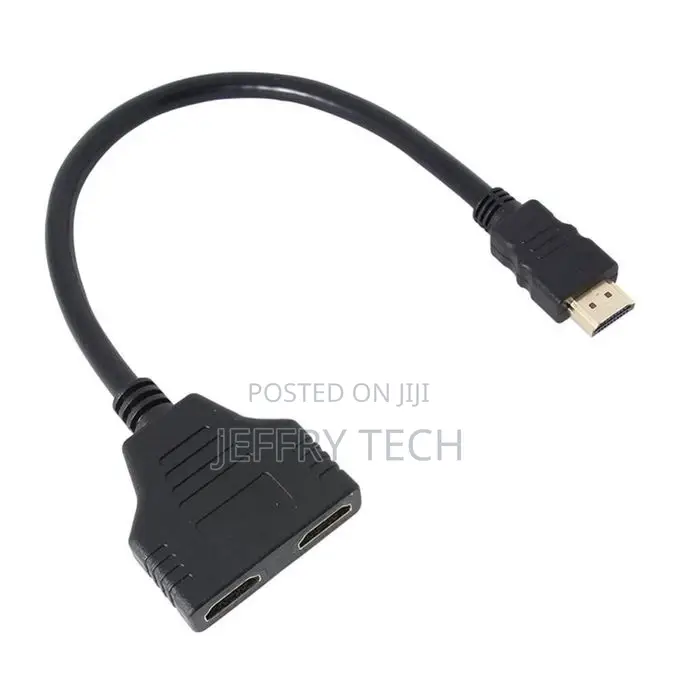 1 in 2 Out 1080P High Clarity Splitter Hdmi-Compatible-Blac