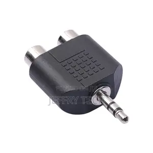 Black Cables to Go 3.5mm Stereo Male to Dual RCA Female-