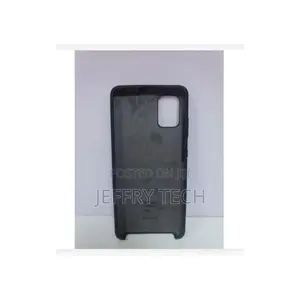 Samsung A71 Silicone Back Case - Black