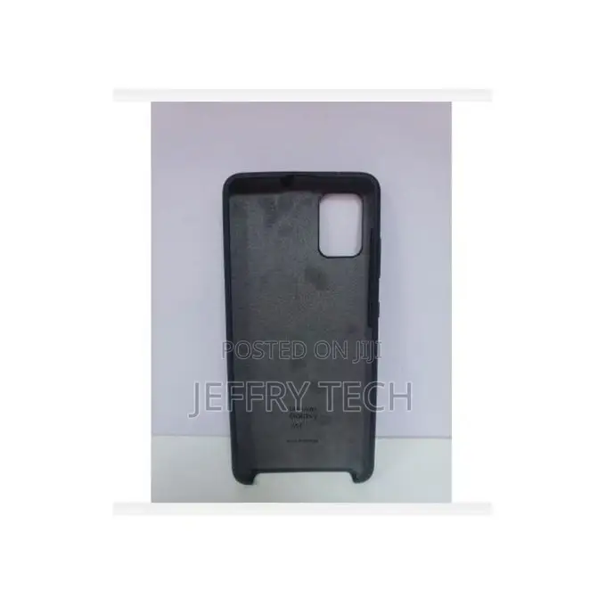 Samsung A71 Silicone Back Case - Black
