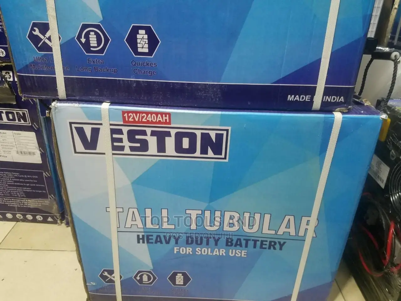 Veston Tall Tubular Battery 200ah