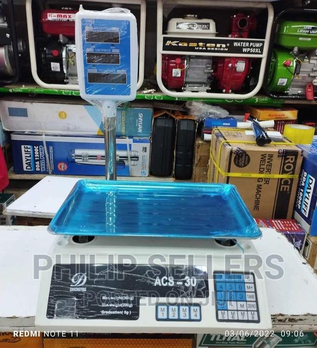 Improved ACS 30 Digital Weighing Scale – Up to 30kgs - thumbnail 2