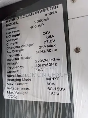 Solarmax 2000w/24v Hybrid Inverter Connect To Wifi