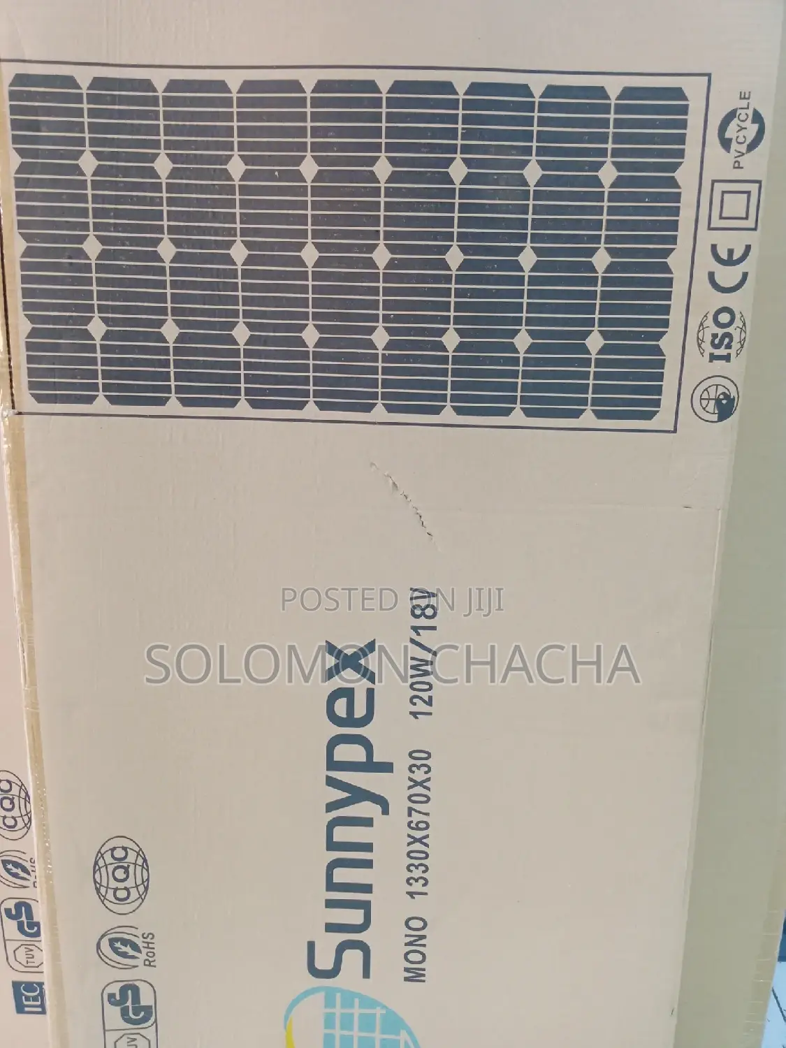 Sunnypex 120w/12v Solarpanel