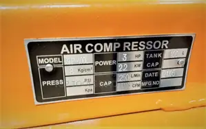 Girasol 100L 3HP With Double Piston Air Compressor
