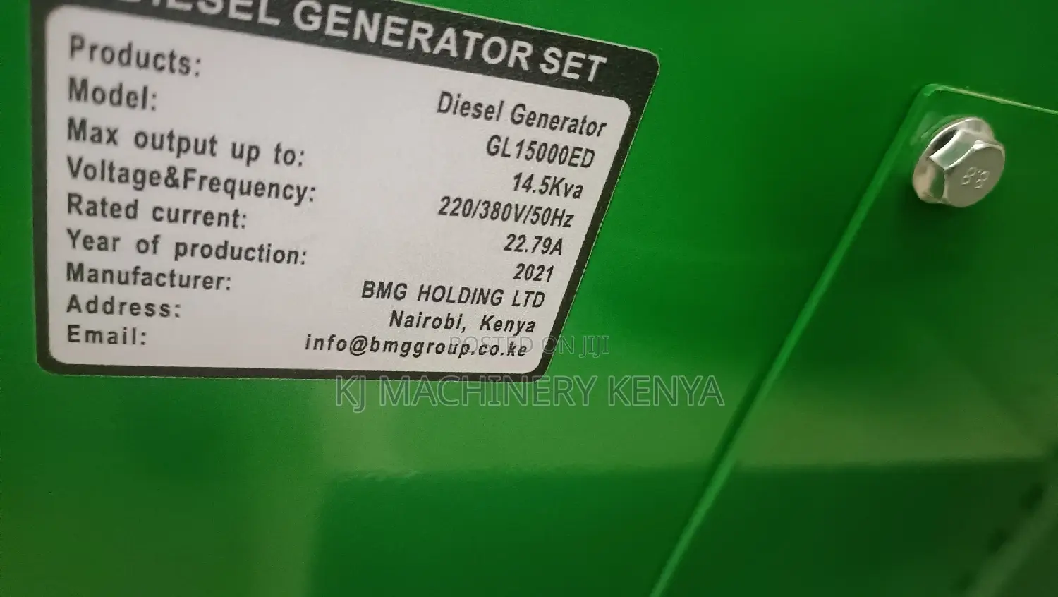 15kva Brand New Generator - Italian Brands