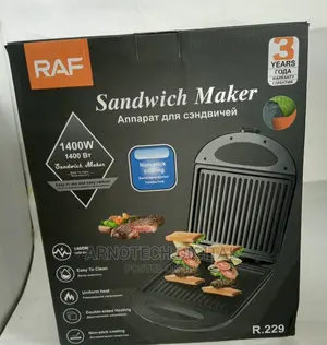 Raf 1400w Duo Sided Heating Sandwich Maker