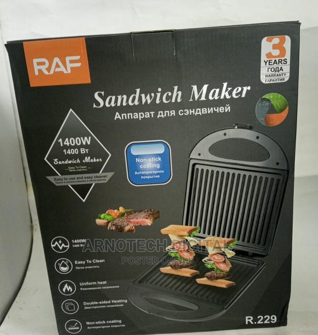 Raf 1400w Duo Sided Heating Sandwich Maker - main view