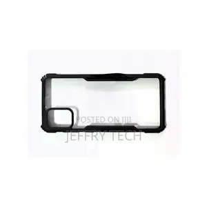 Cover for iPhone 11 Pro Max Clear Black Rubber Edges