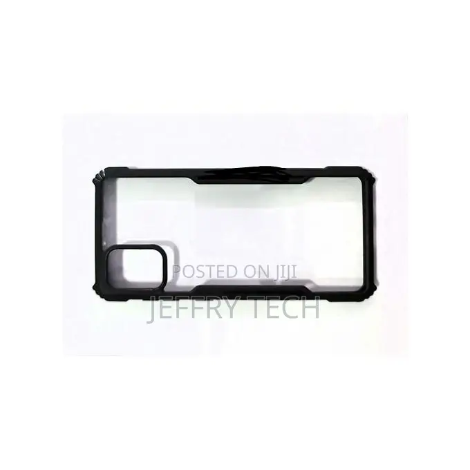 Cover for iPhone 11 Pro Max Clear Black Rubber Edges