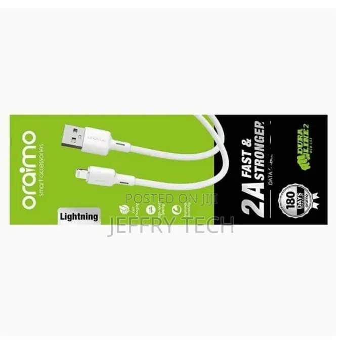 Oraimo 1m iPhone USB Cable 2.1A Fast Charging High-Speed S