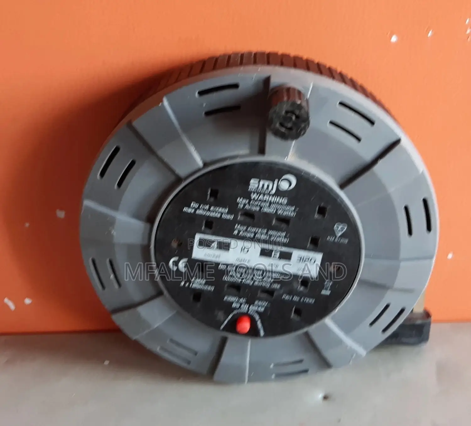 Extension Cable Reel -10m Heavy Duty 4 Sockets Genuine Ex-Uk