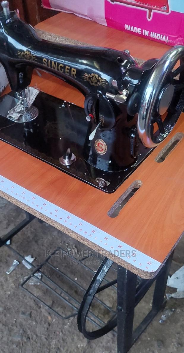 Local Table With Singer Sewing Machine - main view