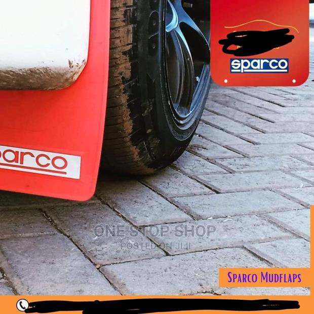 Red Sparco Mudflaps 4pcs