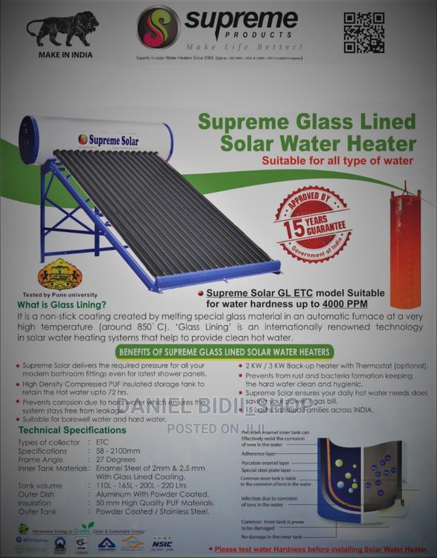 SUPREME INDIA SOLAR HEATER Non Pressurized - Normal 200l - main view