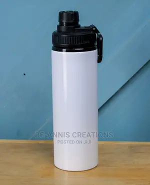 White 750ml Branded Water Bottles