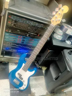 5 Strings Bass Guitar Blue