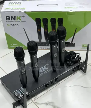 BNK Bk8400 4wireless Microphone Set Uhf