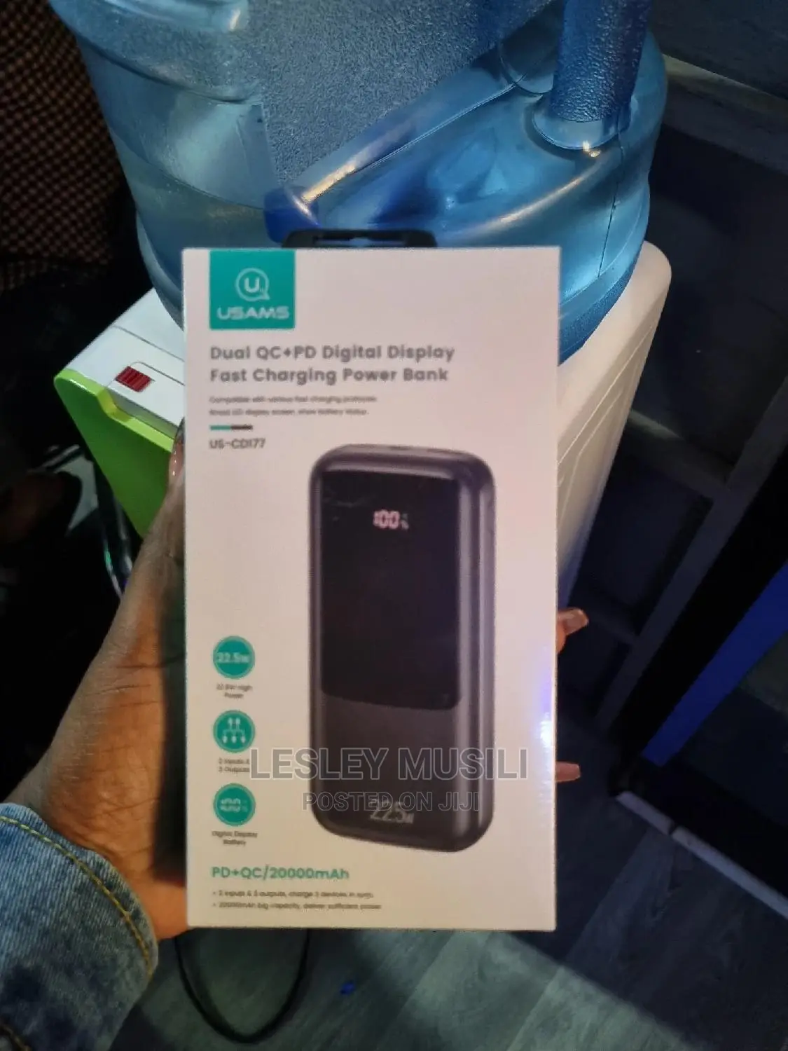 USAMS US-CD177 Dual QC+PD Power Bank 20000mah