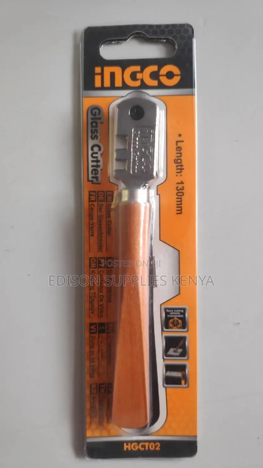 Glass Cutter Glass Cutter Ingco + Free 6pcs Extra Blades
