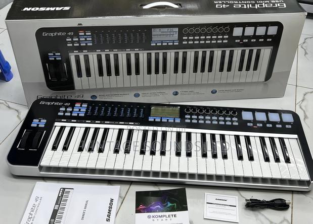 USB Midi Controller Keyboard Graphite 49 - thumbnail 3
