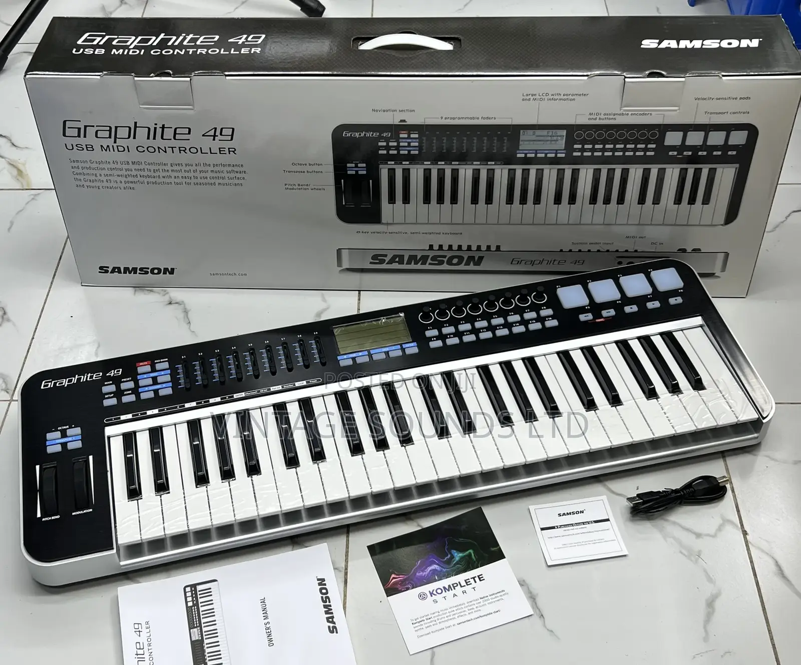 Samson Graphite 49 ,49keys USB Midi Controller