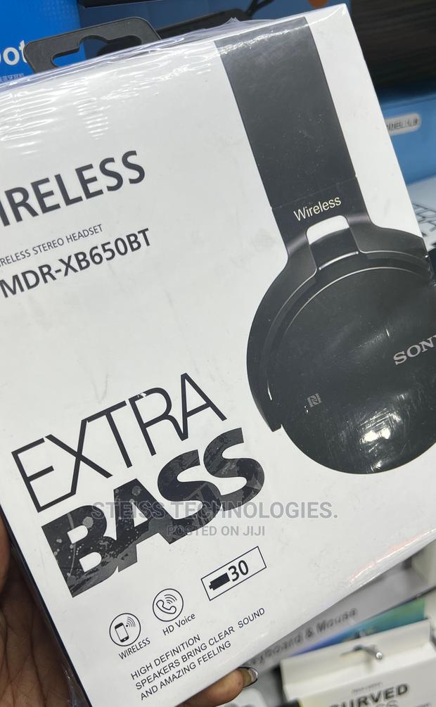 Sony Extrabass Wireless Headphones.