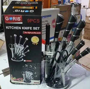 Goris 9pcs Knife Set Black