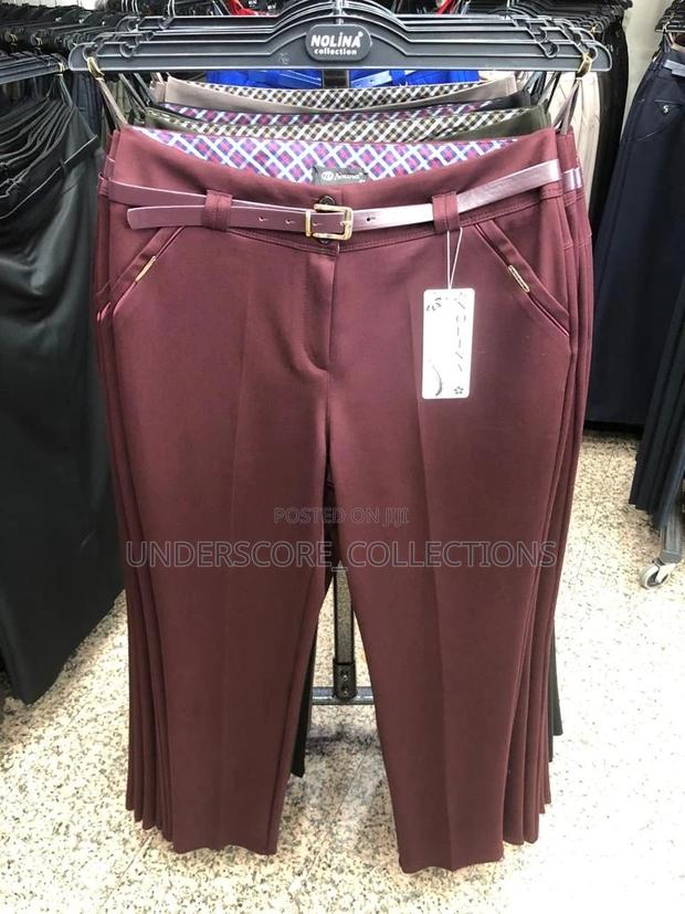 Ladies Plus Size Fitting Highend Turkey Official Trousers - main view
