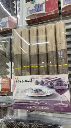 6pcs Non Woven Pvc Table Mat